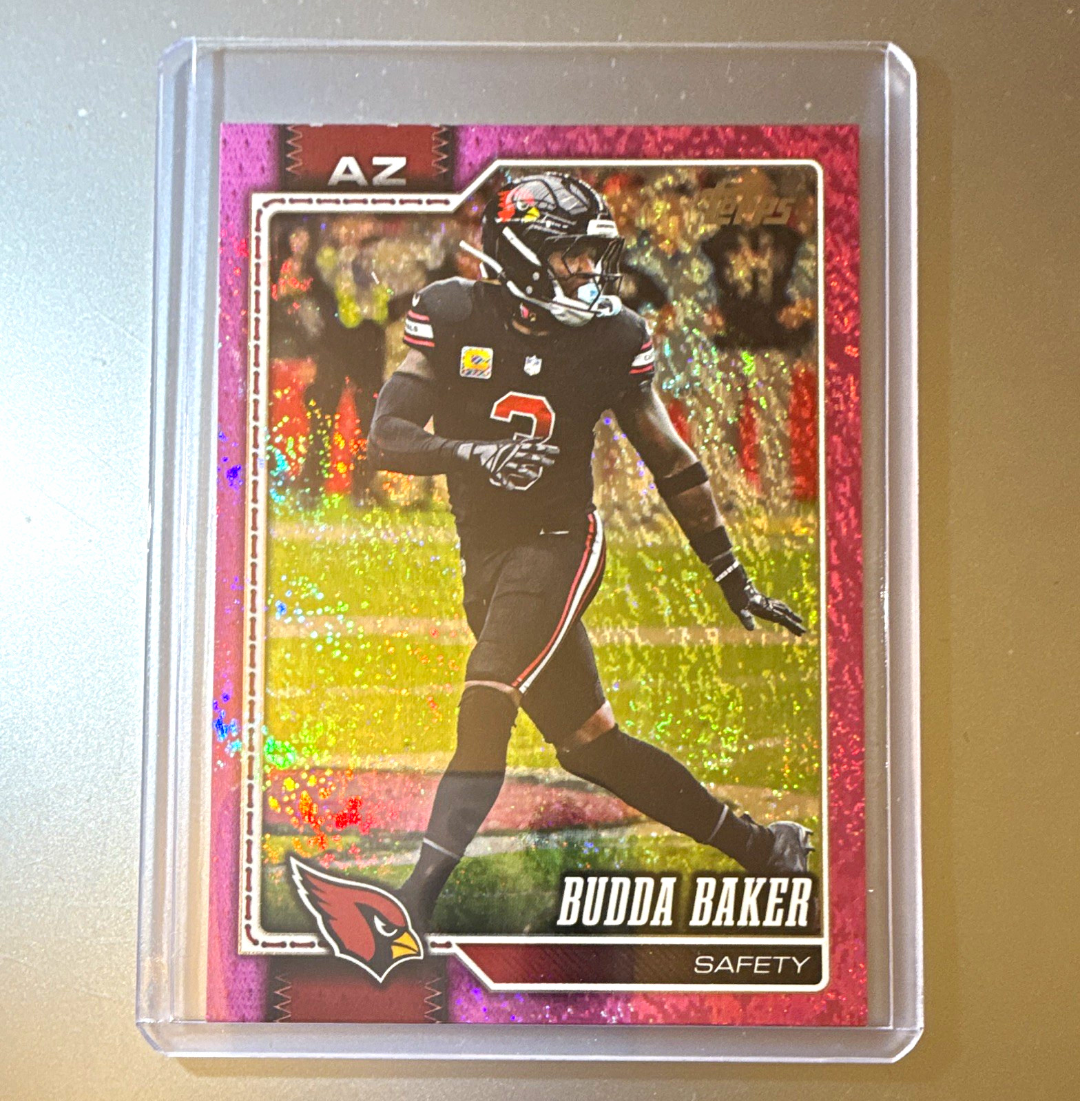 2026 Topps Football Budda Baker Arizona Cardinals Red Sparkle Parallel #201