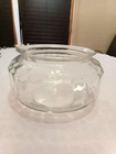 Vintage Anchor Hocking 1950's Clear Glass Gold Fish Bowl