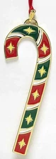 Wallace Silver Candy Cane-Ornament North Star - Boxed 6300248