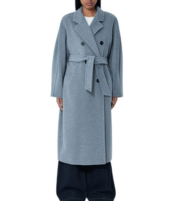 MAX MARA Madame Gray Wool/Cashmere Coat New & Authentic