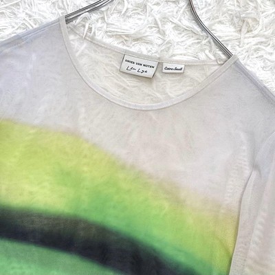 Dries Van Noten Women XS Len Lye Collaboration Sheer Tops Xs