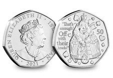 2021 50p Circulated coin. The Queen of Hearts IOM 50p Coin. Good Condition.