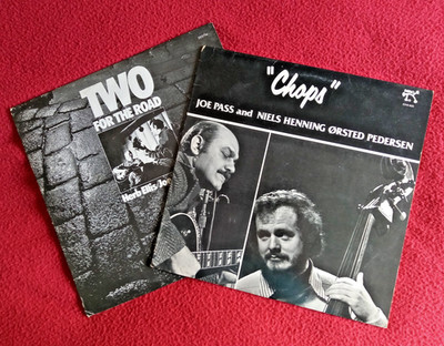 Lot of 2 JOE PASS LP's..Chops & Two For The Road..original PABLO NEAR MINT Lps