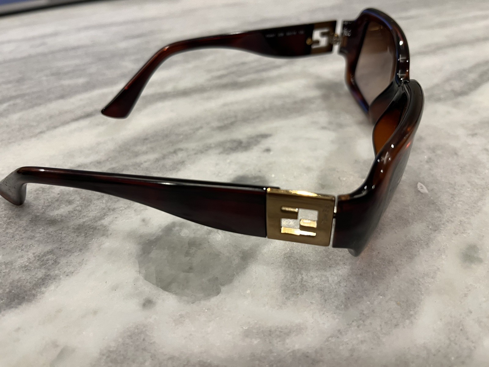 FENDI Brown Rectangular Shaped Women's Sunglasses… - image 7