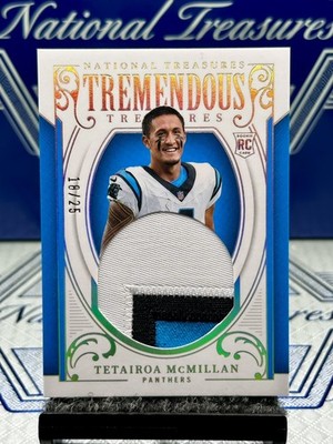 2025 National Treasures Tetairoa McMillan Tremendous Treasures Silver #/25   