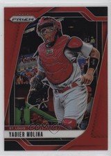 2025 Panini Prizm Red Prizm 184/299 Yadier Molina #101 04br