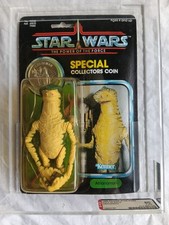 Star Wars Vintage 1985 POTF Amanaman MOC Last 17 Kenner AFA 80%