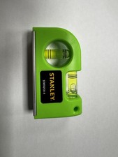 Staley Tools Hi Vis Green Magnetic Pocket Level 2 Vial STA042131 STHT42131-9