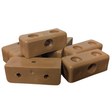 BROWN MODESTY BLOCKS KITCHEN CABINET CUPBOARD JOINT CONNECTOR 5 X 60MM