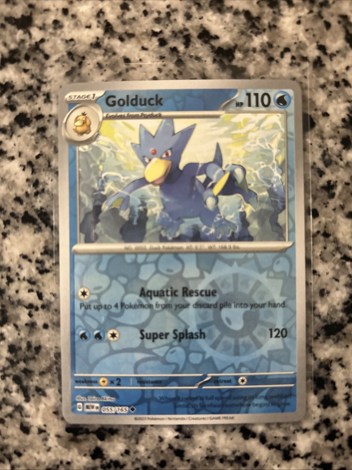 Pokémon TCG Golduck Reverse Holo 55/165 Scarlet & Violet 151