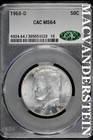 1968-D Kennedy Half Dollar- CAC MS64- Lustrous- No Reserv #SLA1264 — photo 1