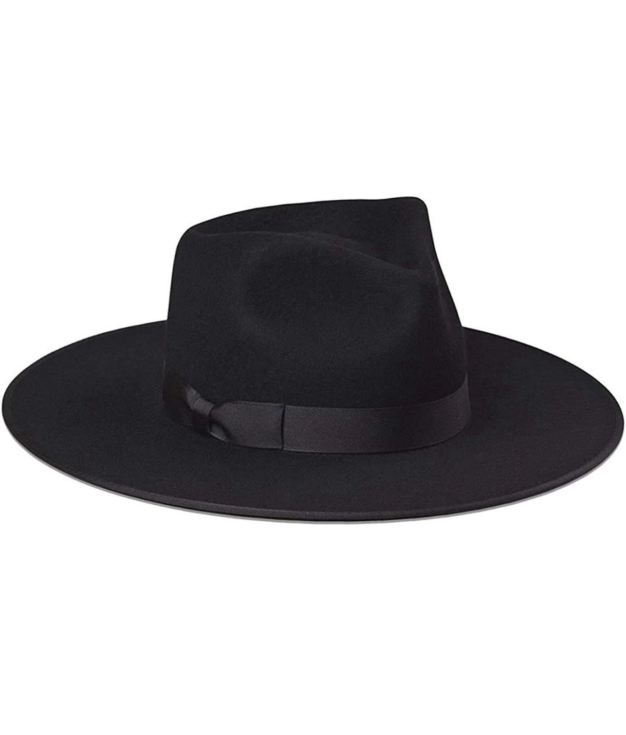 NWT Lack of Color Rancher Noir Black Fedora Hat Austrailian Wool 55 cm Small