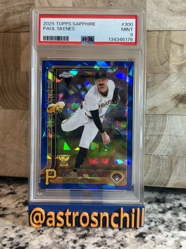 2025 Topps Chrome Sapphire Edition - Paul Skenes #300 PSA 9