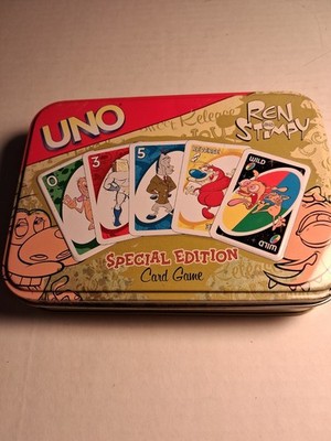 Rare Special Edition 2004 Ren And Stimpy Uno Card Game