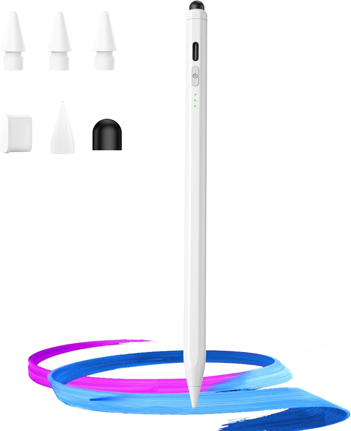 iPad Stylus Pen (2018-2025) - 13 Min Fast Charge & Tilt Sensitivity