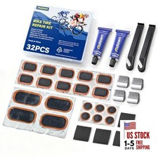 Bike Tire Repair Kit Bicycle Inner Tube Patch Kit with Patches, Tire 32PCS
