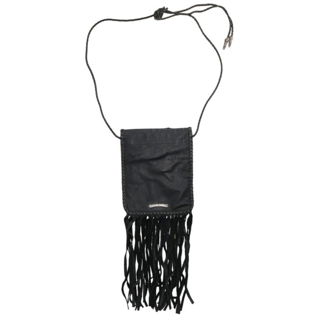 Chrome Hearts Bag-Flat Hippie w Fringe embellished leather shoulder bag Used 333 thumbnail 3
