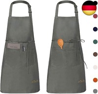 Viedouce 2 Pack SchüRze,Wasserdicht KochschüRze Mit Taschen,Verstellbarem K