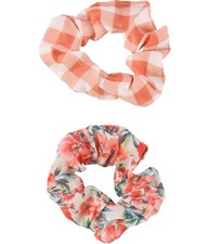 American Eagle Womens 2-Pack Hair Scrunchie, Orange