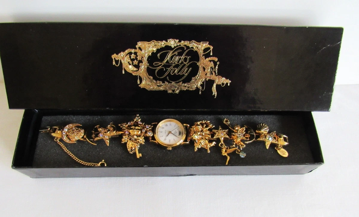 Kirks Folly Silver Flower Quartz Watch in Box with papers EC Vintage Kirks Folly Watch - Etsy main image 3