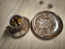 Vintage Chodzież Kaffeeservice aus Porzellan mit Rosendekor | Made in Poland