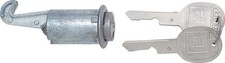 1964 66-68 Glove Box Lock With Late Style Oval Key For Various Gm Models