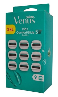 Gillette Venus Pro ComfortGlide Sensitive Rasierklingen Damen XXL 9er Pack