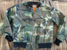 Giacca vintage anni 90 mimetica isolata stile bomber militare/caccia sub zero meteo