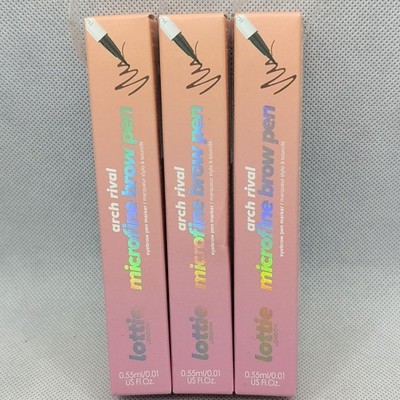 (3) Lottie Arch Rival Microfine Brow Pen 0.01 fl oz BROWN