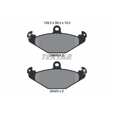 Satz Bremsbeläge Bremsklötze hinten für Renault Laguna 1 B56 K56 | 24272555
