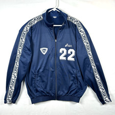 Vintage Asics Track Jacket Mens 2XL Navy 22 I...