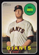 2018 Topps Heritage San Francisco Giants Will Smith Base Black Border 50