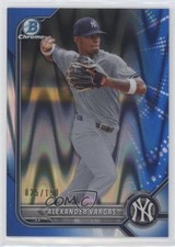 2022 Bowman Chrome Prospects Blue RayWave Refractor 25/150 Alexander Vargas 0a8t