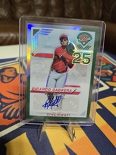 2025 Panini Prospect Edition Ricardo Cabrera Green Prizm Rookie Auto