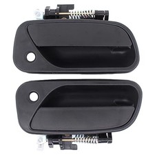 Pair Exterior Door Handle with Keyholes for Toyota T100 Truck Pickup 1993