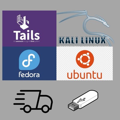 Tails 6.11 Kali 2024.3 Ubuntu 24.04 Fedora Multiboot Linux Live USB Bootable