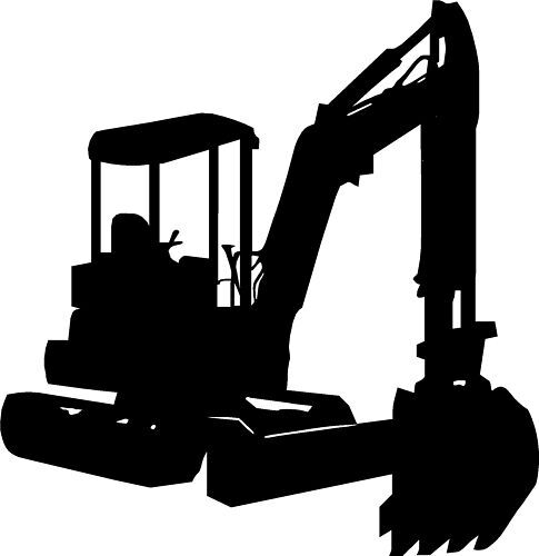 Mini Digger Car,Tool Box Van Window Sticker Decals Large M4 - Picture 1 of 1