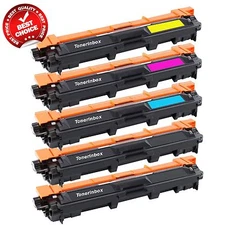 5 Pk TN221 BK TN225 Color Toner For Brother MFC-9130CW, MFC-9330CDW, MFC-9340CDW