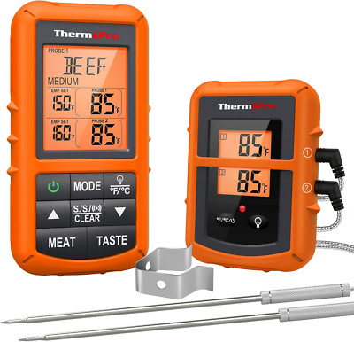 TP20 500FT Wireless Meat Thermometer with Dual Meat Probe, Digital Cooking Food 