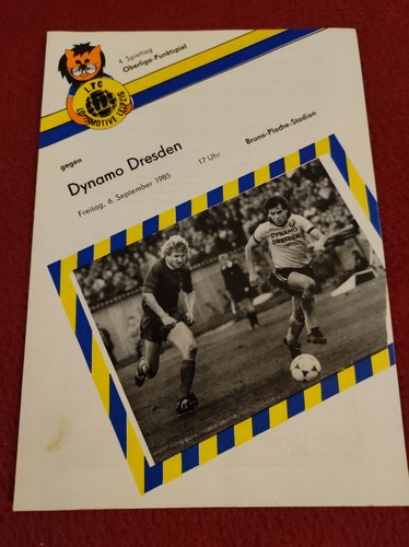 Programmheft 1.FC Lok Leipzig - SG Dynamo Dresden - DDR Oberliga 06.09.1985