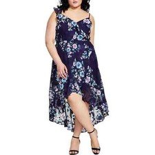 BCX Womens Plus Daytime Hi-Low Sundress