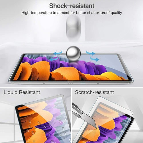 For Samsung Galaxy Tab S10 S9 FE S7 S8 S10 Plus Tempered Glass Screen Protector - Picture 4 of 26