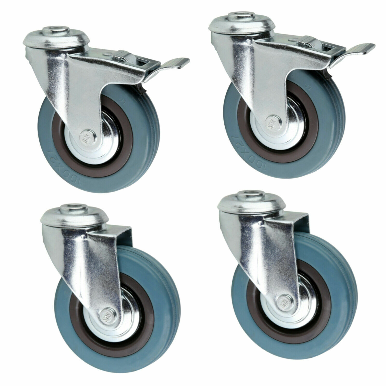 Ruedas Para Muebles Móviles De 100 Mm Y 4 Pulgadas, Ruedas Para Muebles Con Freno De 4 Pulgadas