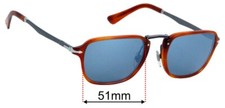 SFx Replacement Sunglass Lenses fits Persol 3247-S - 51mm Wide