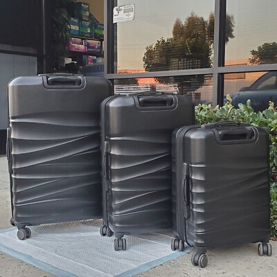 AMERICAN TOURISTER Tranquil 3-Piece Hardside Set In Black | eBay