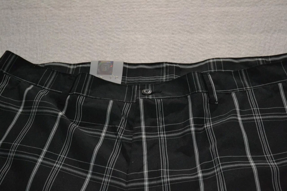 Pantalones Cortos de Golf 44596-a Champions Tour Rendimiento Negros a Cuadros Talla 42 Adultos Hombres NUEVO Foto 4 de 4