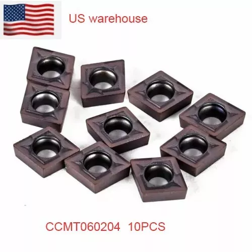 10PCS CCMT060204 BP1125 CCMT21.51 lathe carbide insert tool for steel