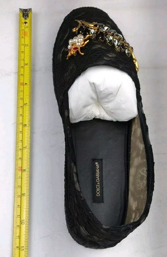 Dolce Gabbana Damen Espadrilles mit Kordelspitze und Kristallverzierung Gr. 40 - Bild 12 von 15