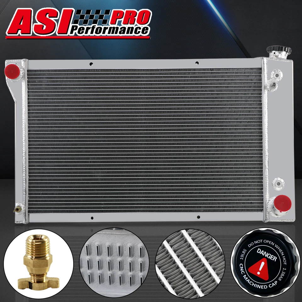 for 1968-1972 Chevrolet C/K C10 C20 C30 K10 K20 Pickup 3 Row Aluminum Radiator Foto 2 de 4