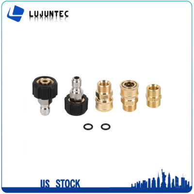 #ad 5 Pcs 5000 PSI Pressure Washer Adapter Set For Pressure Washers Hose and Guns $20.58